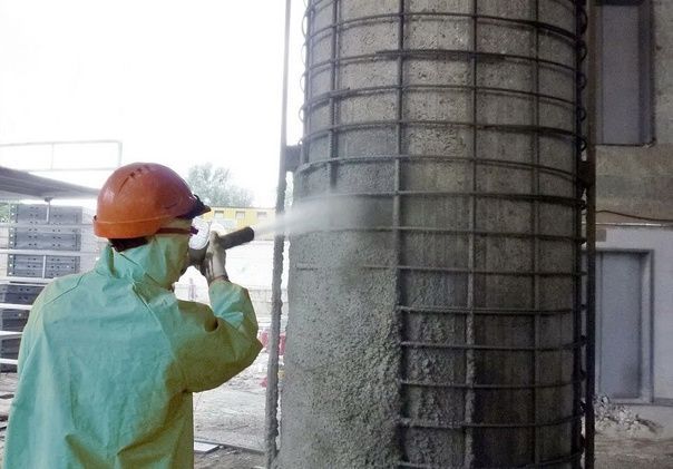 Торкретирование бетонных и железобетонных конструкций